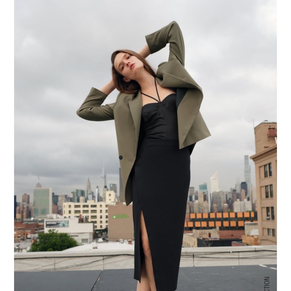 Zara Oversized Double Breasted Blazer